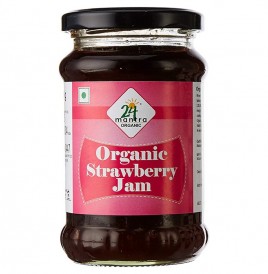 24 Mantra Organic Strawberry Jam   Glass Jar  350 grams